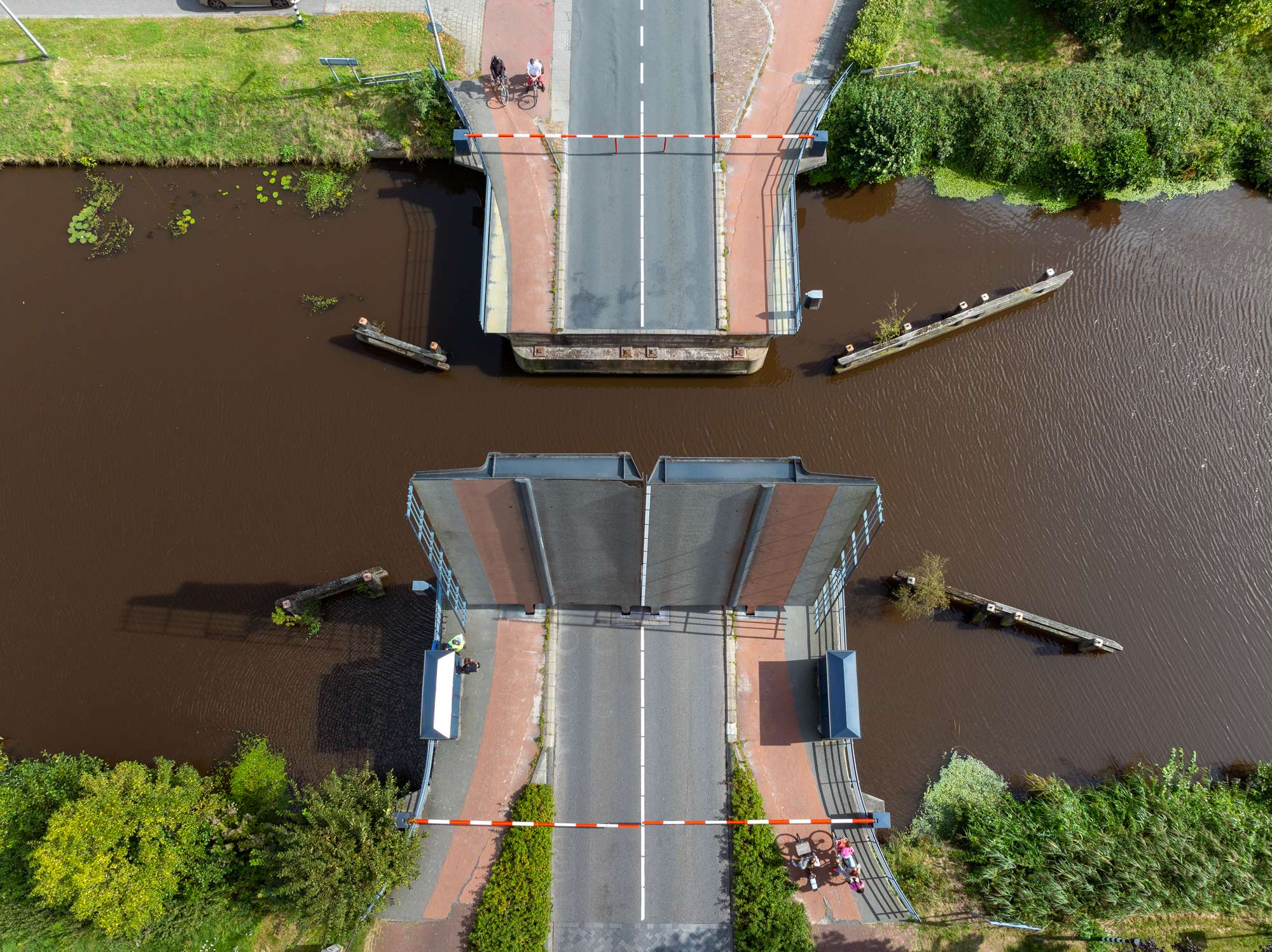 Open brug vanaf boven