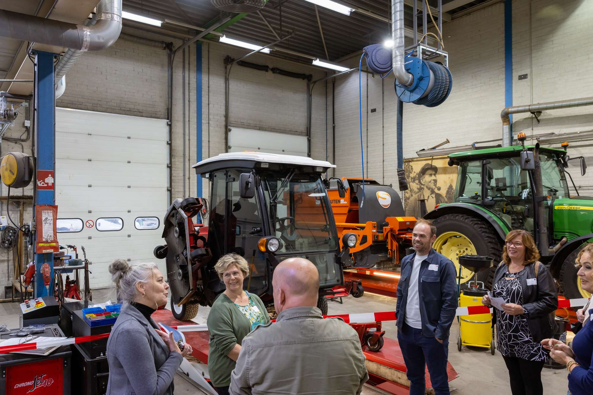 In de werkplaats tijdens 25 jaar jubileum